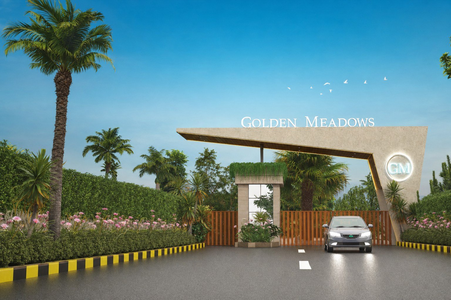 Golden Meadows entrance
